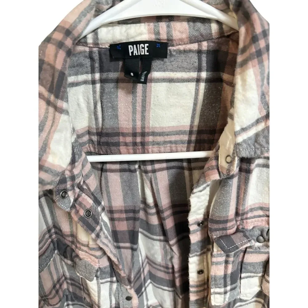 Paige Plaid Long Sleeve Flannel - Picture 2 of 3